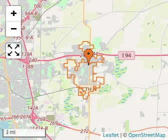 Area schools map